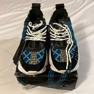 Versace chain reaction size 9.5. These shoes have been worn exactly 3 times